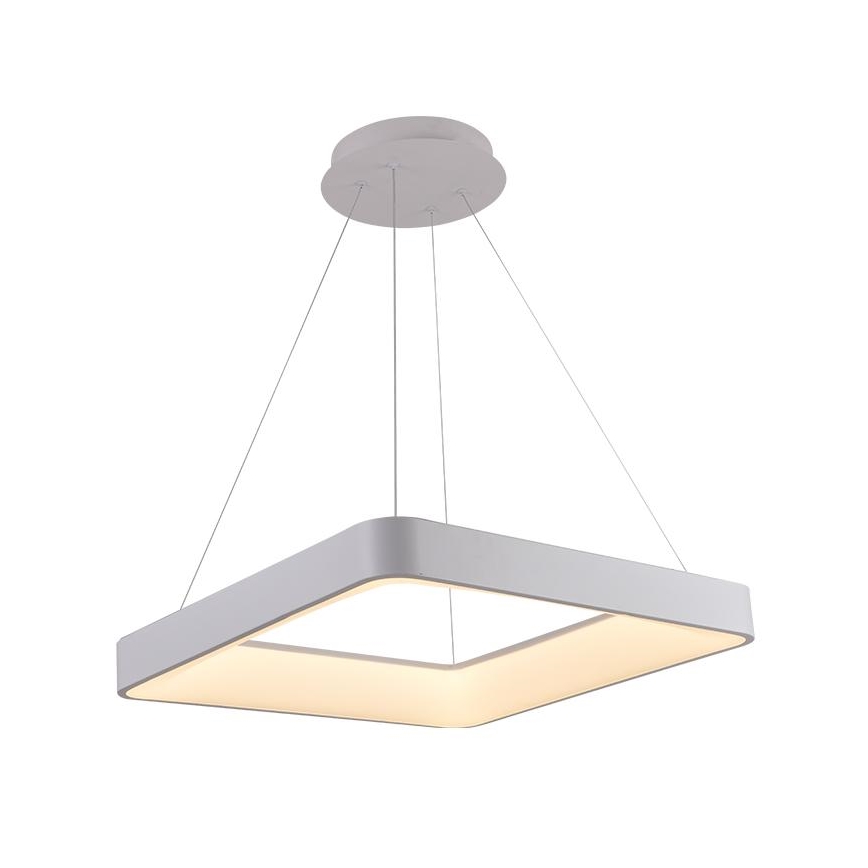 LED ljusreglerad ljuskrona på textilsladd LED/55W/230V 3000-6500K vit + fjärrkontroll
