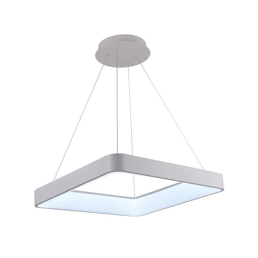 LED ljusreglerad ljuskrona på textilsladd LED/55W/230V 3000-6500K vit + fjärrkontroll