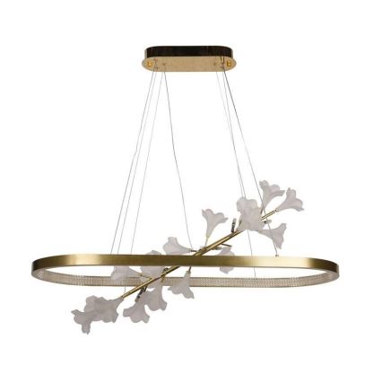 LED ljusreglerad ljuskrona på textilsladd LED/65W/230V 3000-6500K + fjärrkontroll