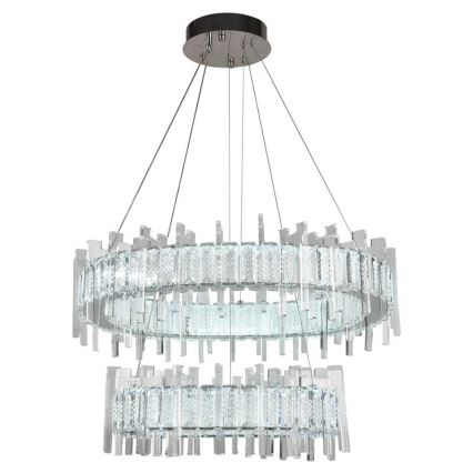 LED Ljusreglerad kristall ljuskrona på snöre LED/65W/230V 3000-6500K + fjärrkontroll
