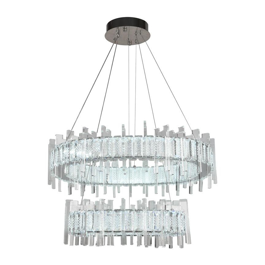 LED Ljusreglerad kristall ljuskrona på snöre LED/65W/230V 3000-6500K + fjärrkontroll