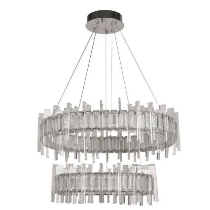 LED Ljusreglerad kristall ljuskrona på snöre LED/65W/230V 3000-6500K + fjärrkontroll