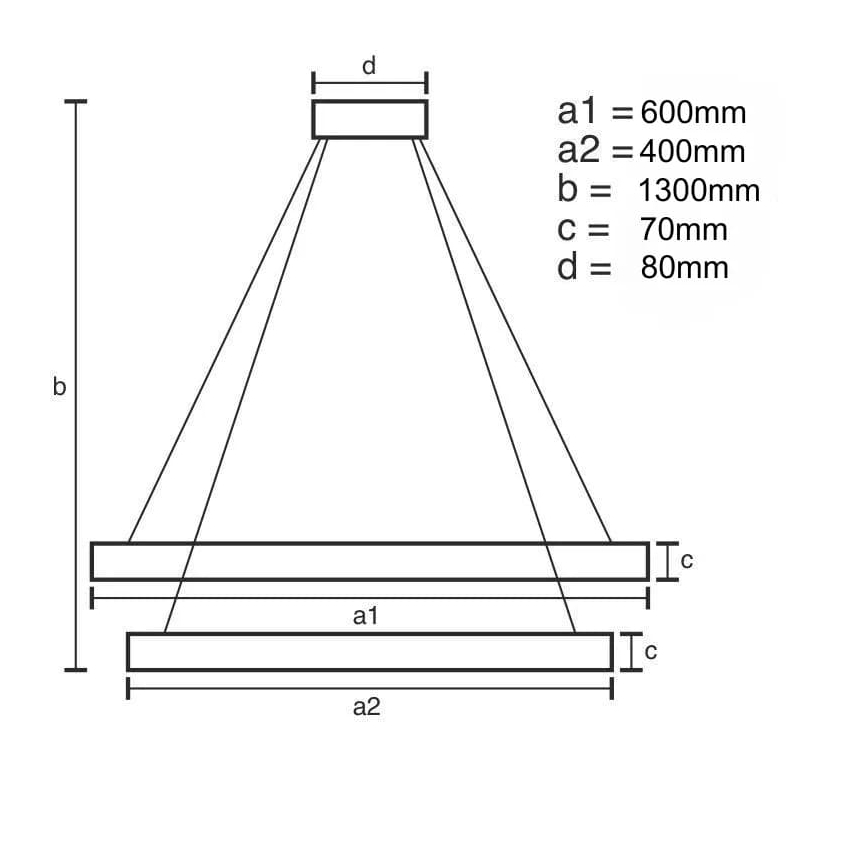 LED Ljusreglerad kristall ljuskrona på snöre LED/65W/230V 3000-6500K + fjärrkontroll