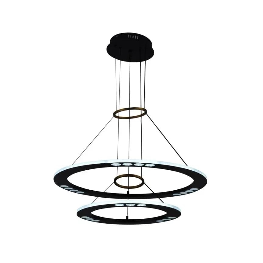 LED ljusreglerad ljuskrona på textilsladd LED/65W/230V 3000-6500K + fjärrkontroll
