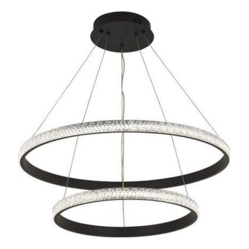 LED ljusreglerad ljuskrona på textilsladd LED/65W/230V 3000-6500K + fjärrkontroll