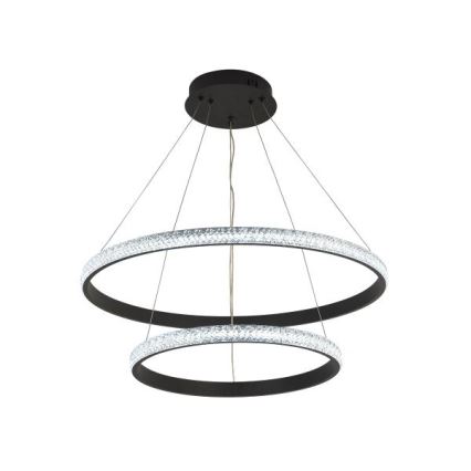 LED ljusreglerad ljuskrona på textilsladd LED/65W/230V 3000-6500K + fjärrkontroll