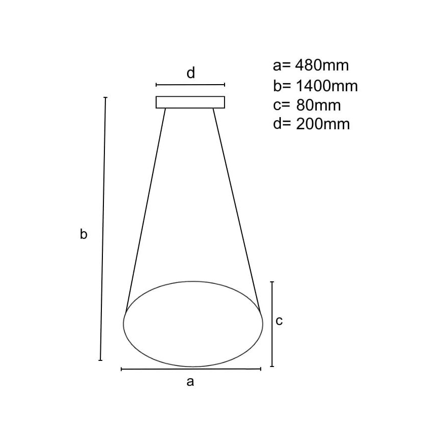 LED ljusreglerad ljuskrona på textilsladd LED/65W/230V 3000-6500K diameter 48 cm grå + fjärrkontroll