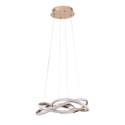 LED ljusreglerad ljuskrona på textilsladd LED/65W/230V 3000-6500K guld + fjärrkontroll