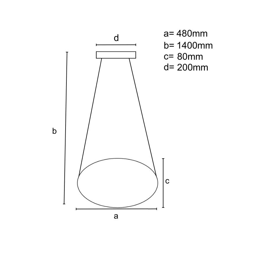 LED ljusreglerad ljuskrona på textilsladd LED/65W/230V 3000-6500K guld + fjärrkontroll