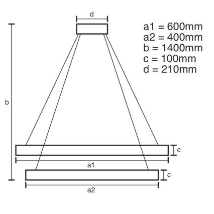 LED Dimbar kristallkronkrona på snöre LED/65W/230V 3000-6500K skinande krom + fjärrkontroll
