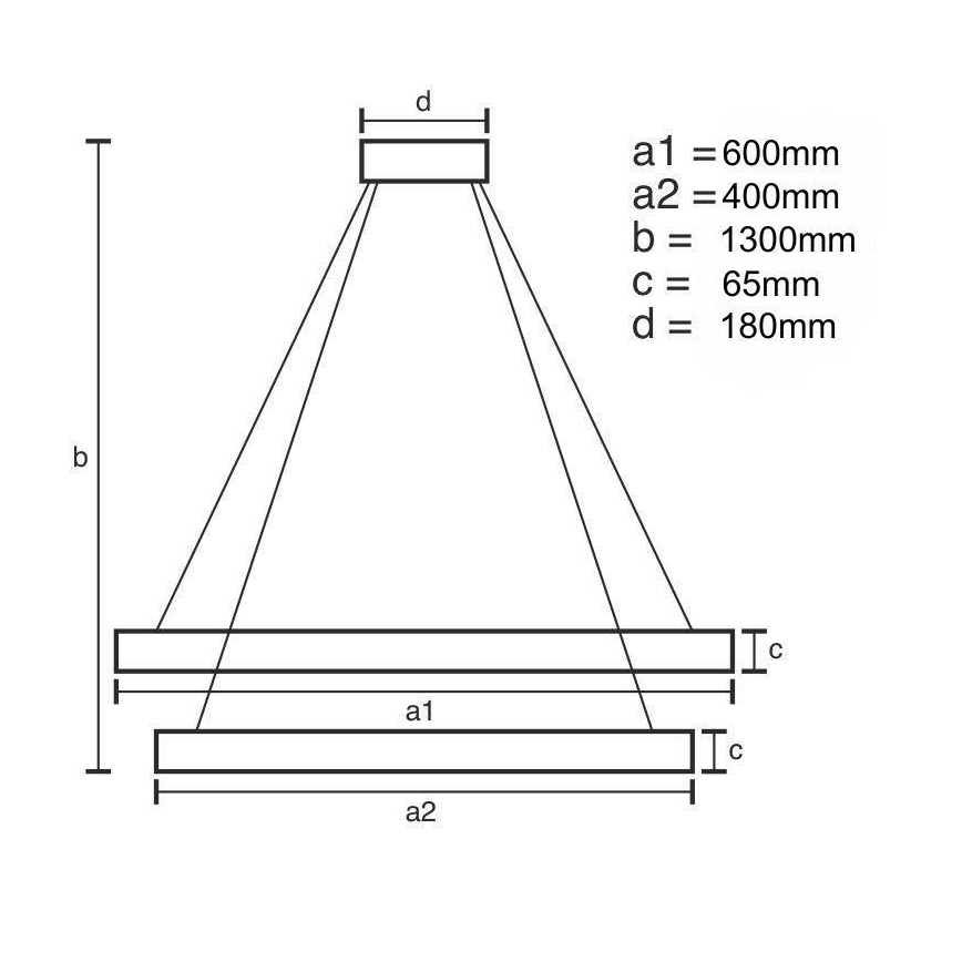 LED Dimbar kristallkronkrona på snöre LED/65W/230V 3000-6500K skinande krom + fjärrkontroll