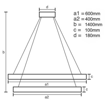 LED Dimbar kristallkronkrona på snöre LED/65W/230V 3000-6500K skinande krom + fjärrkontroll