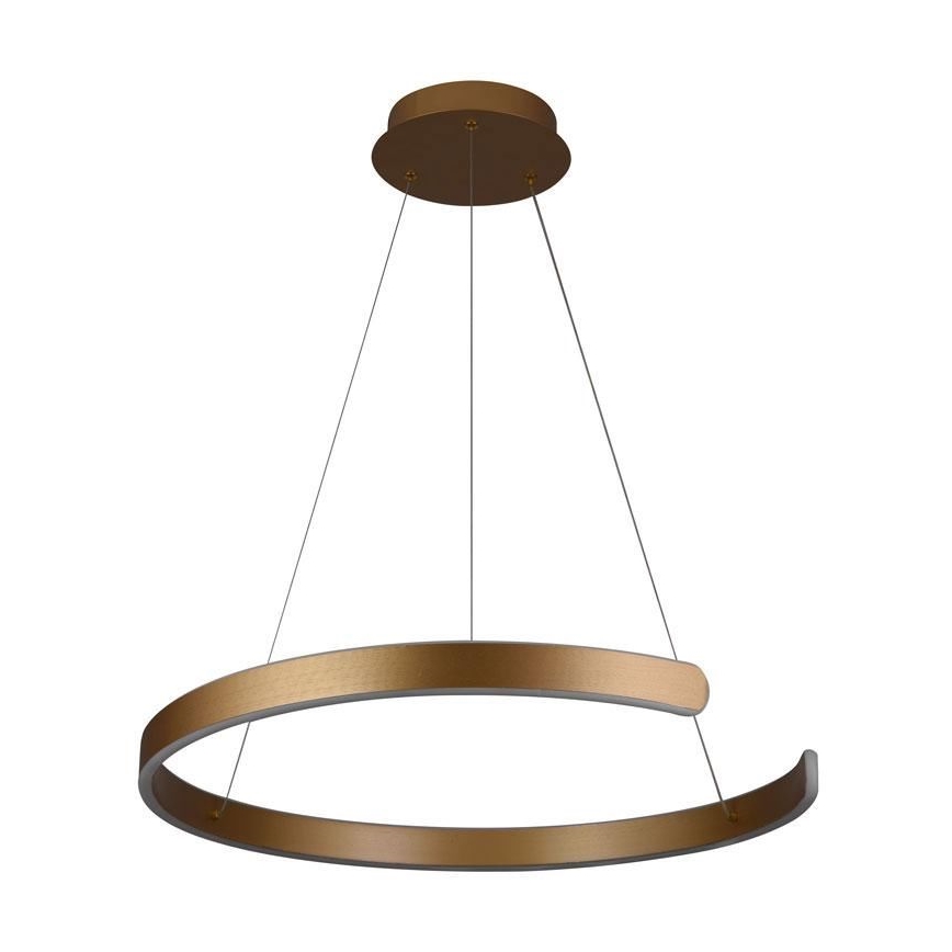 LED ljusreglerad ljuskrona på textilsladd LED/70W/230V 3000-6500K diameter 60 cm + fjärrkontroll