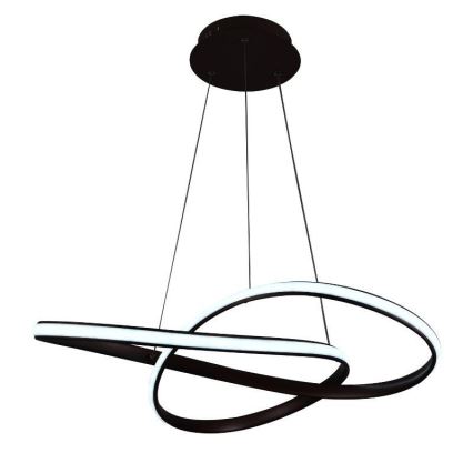 LED ljusreglerad ljuskrona på textilsladd LED/70W/230V 3000-6500K + fjärrkontroll