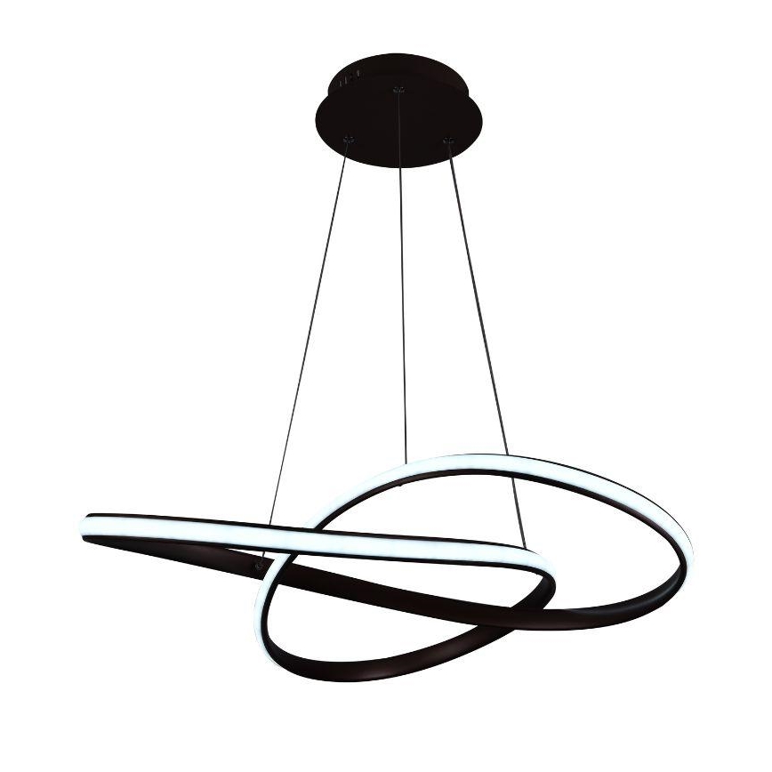 LED ljusreglerad ljuskrona på textilsladd LED/70W/230V 3000-6500K + fjärrkontroll