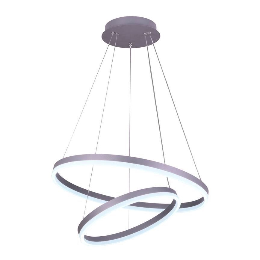 LED ljusreglerad ljuskrona på textilsladd LED/70W/230V 3000-6500K + fjärrkontroll