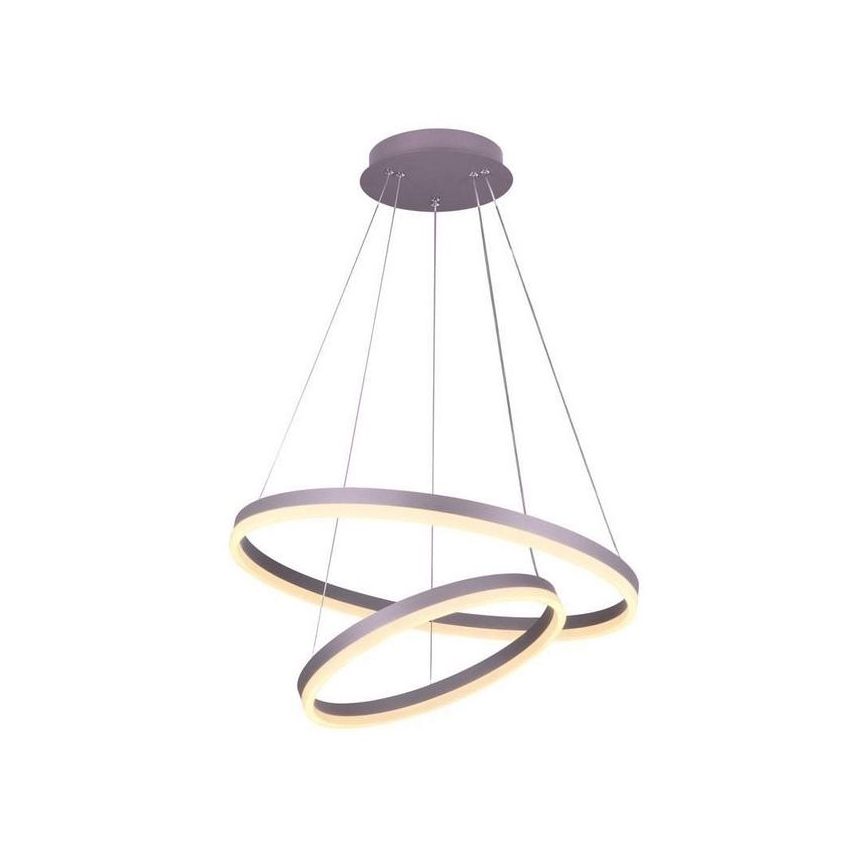 LED ljusreglerad ljuskrona på textilsladd LED/70W/230V 3000-6500K + fjärrkontroll