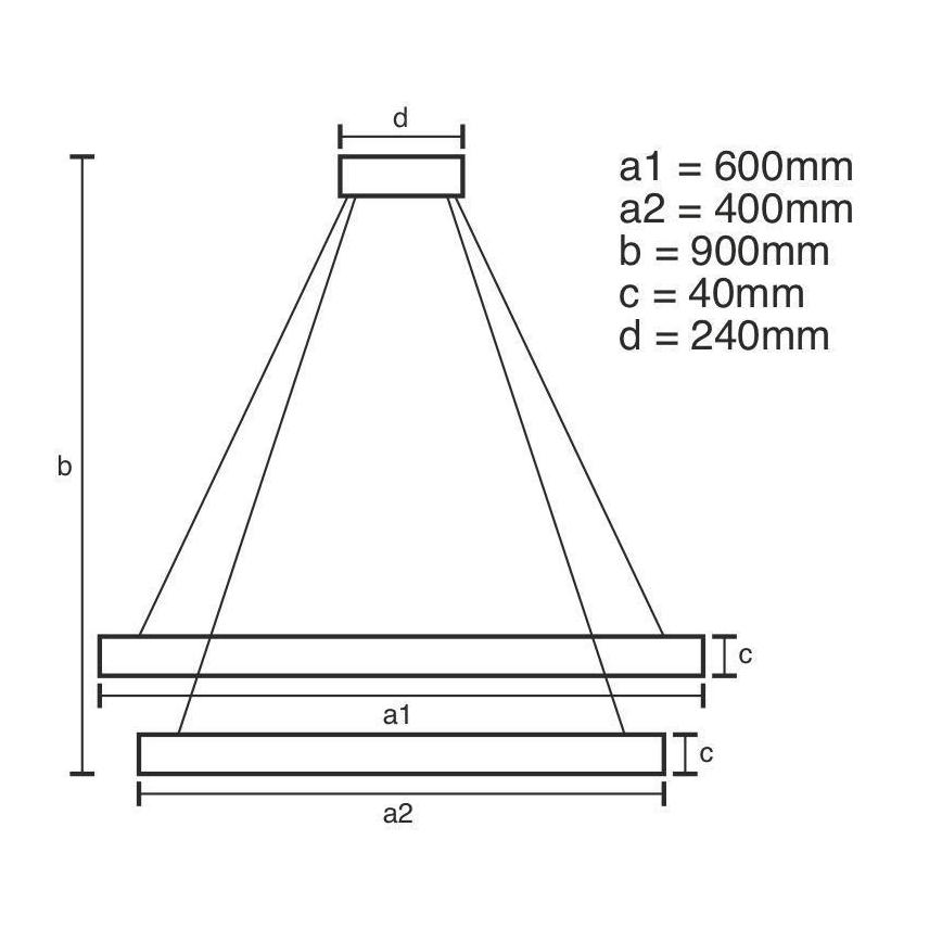 LED ljusreglerad ljuskrona på textilsladd LED/70W/230V 3000-6500K + fjärrkontroll