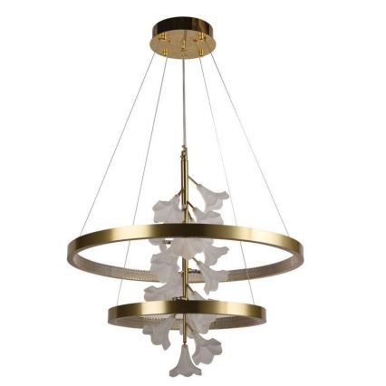 LED ljusreglerad ljuskrona på textilsladd LED/70W/230V 3000-6500K + fjärrkontroll