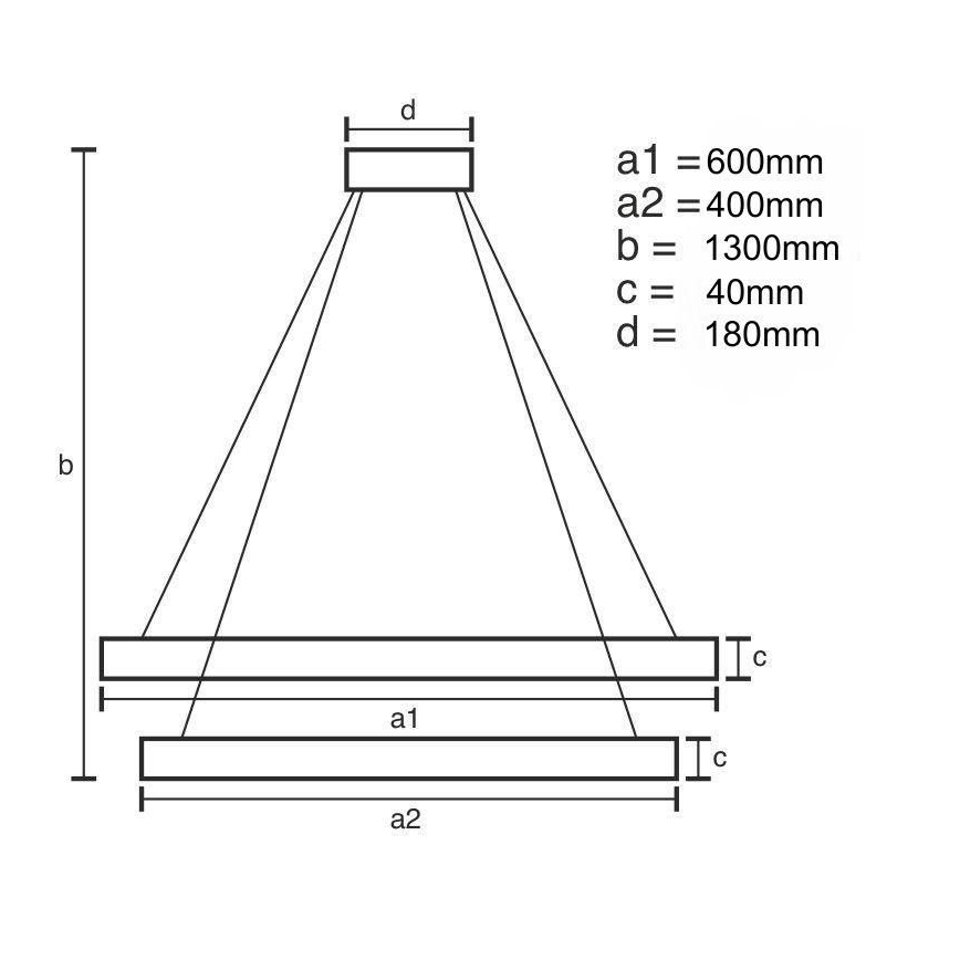 LED ljusreglerad ljuskrona på textilsladd LED/70W/230V 3000-6500K + fjärrkontroll