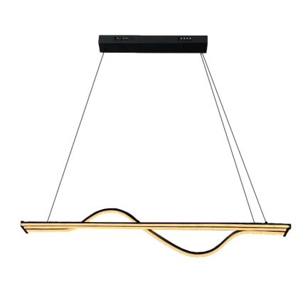 LED ljusreglerad ljuskrona på textilsladd LED/70W/230V 3000-6500K + fjärrkontroll