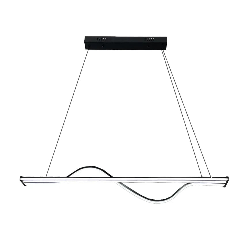 LED ljusreglerad ljuskrona på textilsladd LED/70W/230V 3000-6500K + fjärrkontroll