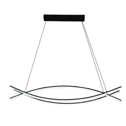 LED ljusreglerad ljuskrona på textilsladd LED/70W/230V 3000-6500K + fjärrkontroll