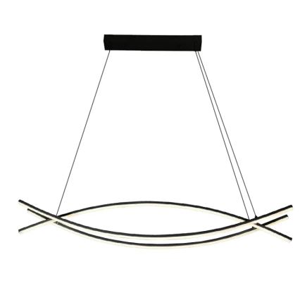 LED ljusreglerad ljuskrona på textilsladd LED/70W/230V 3000-6500K + fjärrkontroll