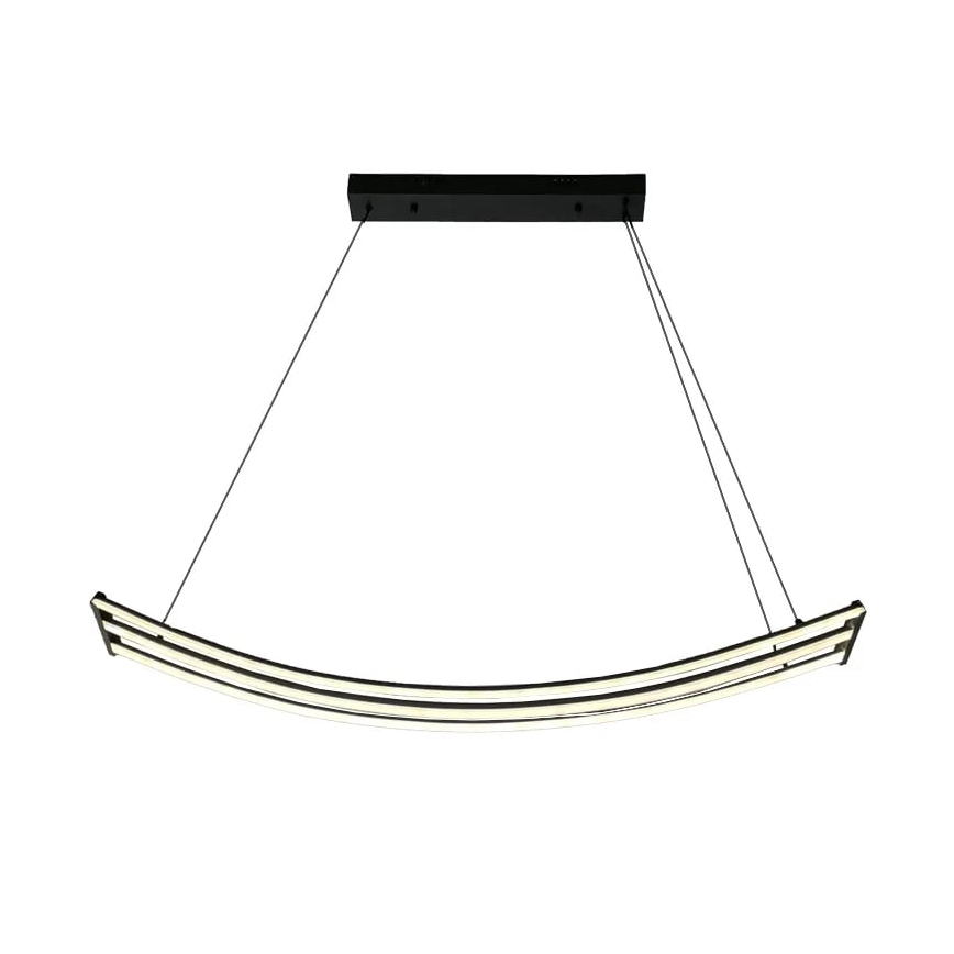 LED ljusreglerad ljuskrona på textilsladd LED/70W/230V 3000-6500K + fjärrkontroll