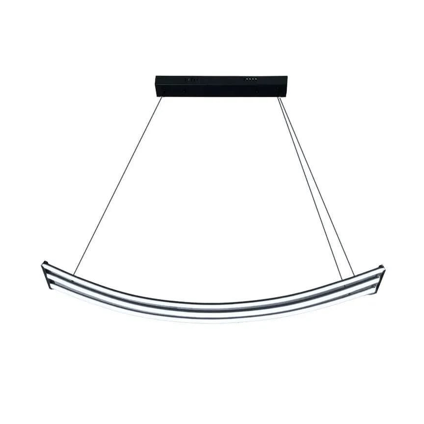 LED ljusreglerad ljuskrona på textilsladd LED/70W/230V 3000-6500K + fjärrkontroll