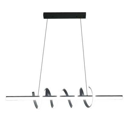 LED ljusreglerad ljuskrona på textilsladd LED/70W/230V 3000-6500K + fjärrkontroll