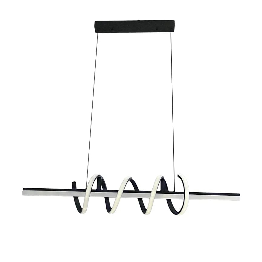 LED ljusreglerad ljuskrona på textilsladd LED/70W/230V 3000-6500K + fjärrkontroll