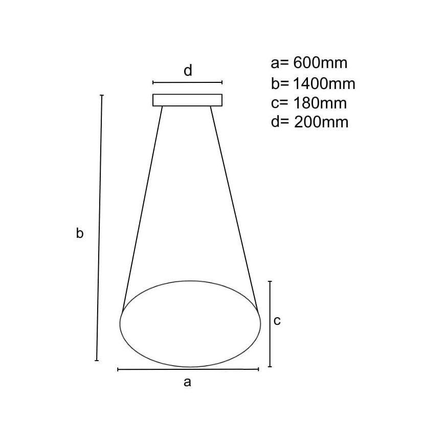 LED ljusreglerad ljuskrona på textilsladd LED/70W/230V 3000-6500K vit + fjärrkontroll