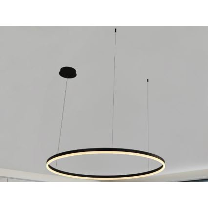 LED ljusreglerad ljuskrona på textilsladd LED/72W/230V 3000-6500K + fjärrkontroll