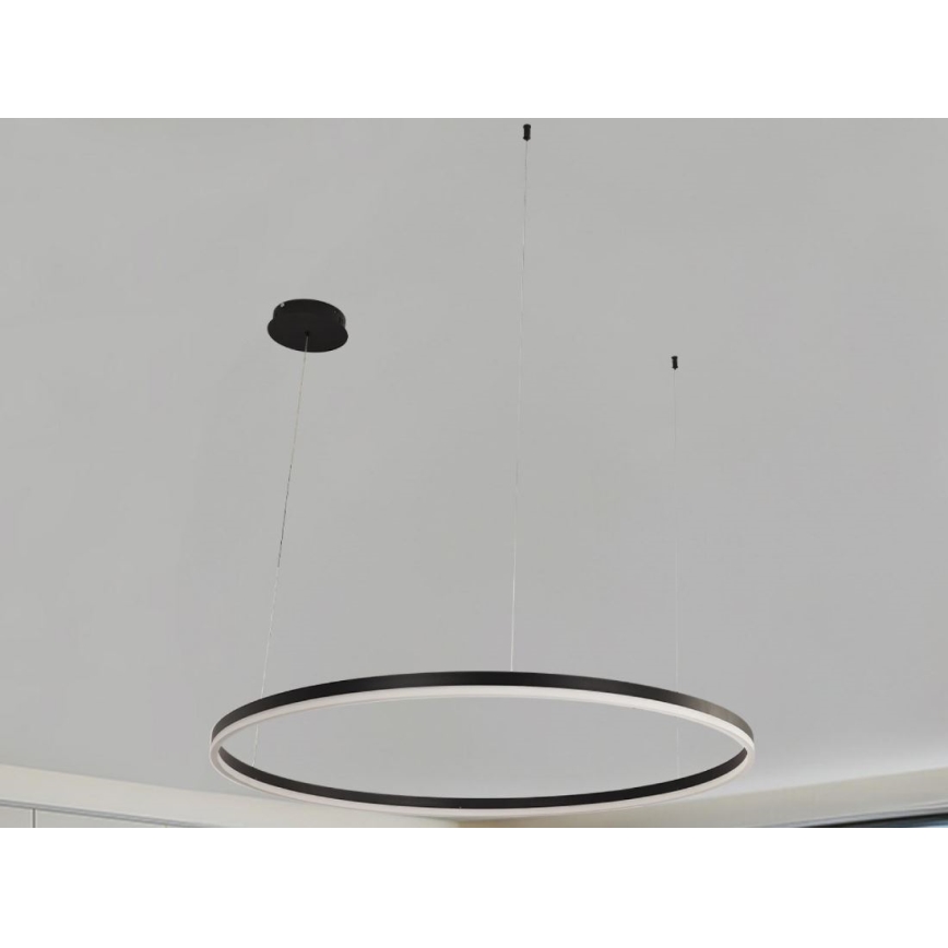 LED ljusreglerad ljuskrona på textilsladd LED/72W/230V 3000-6500K + fjärrkontroll