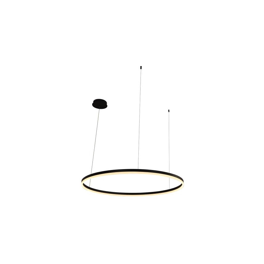 LED ljusreglerad ljuskrona på textilsladd LED/72W/230V 3000-6500K + fjärrkontroll