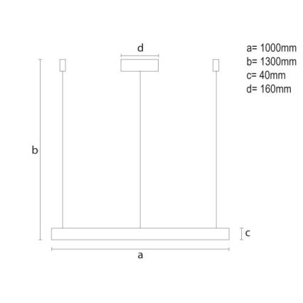 LED ljusreglerad ljuskrona på textilsladd LED/72W/230V 3000-6500K + fjärrkontroll
