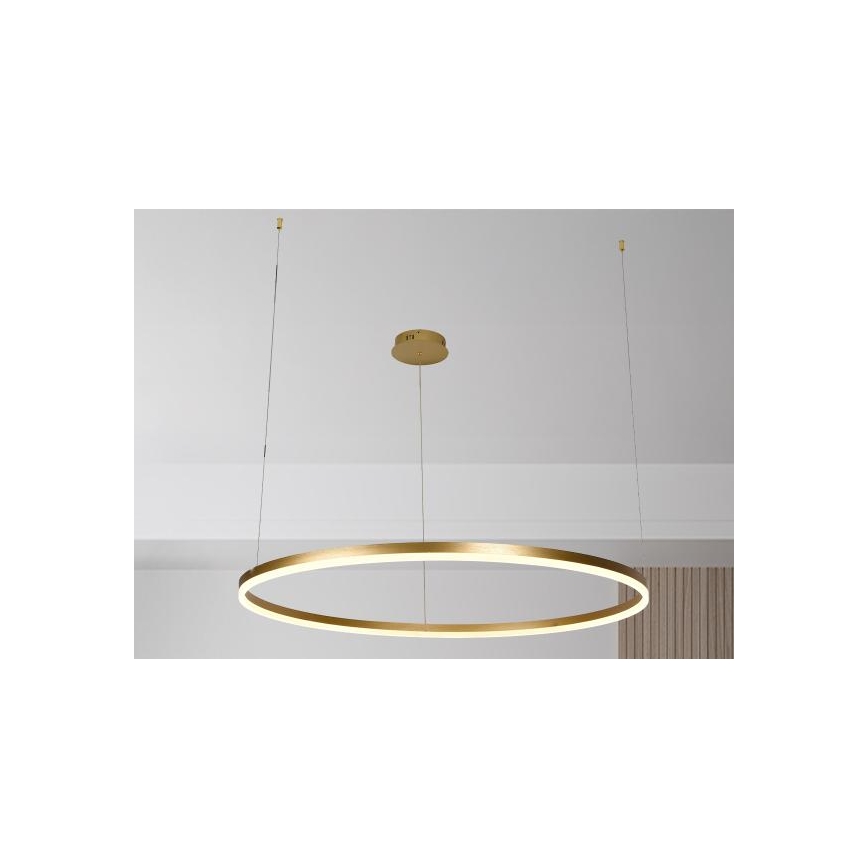 LED ljusreglerad ljuskrona på textilsladd LED/72W/230V 3000-6500K + fjärrkontroll