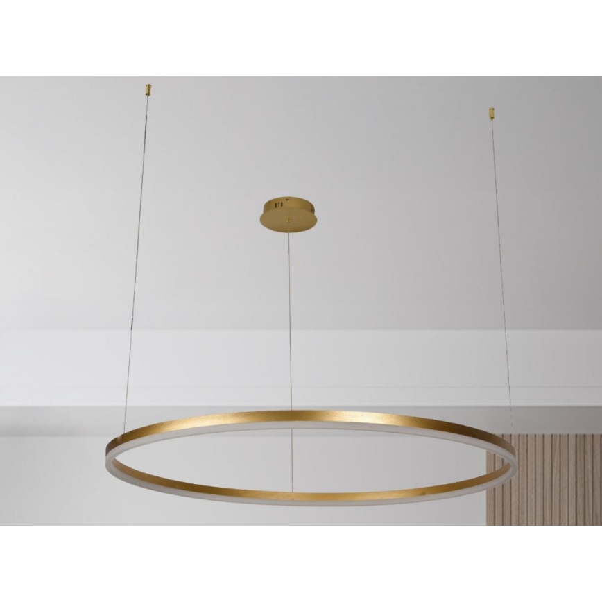 LED ljusreglerad ljuskrona på textilsladd LED/72W/230V 3000-6500K + fjärrkontroll