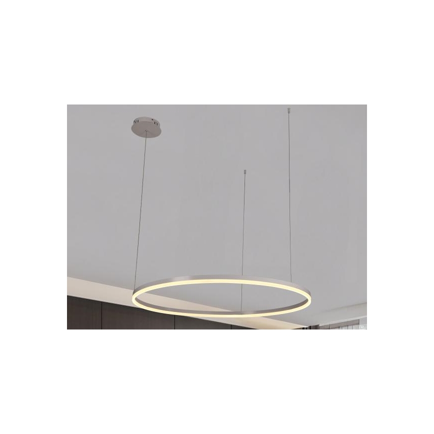LED ljusreglerad ljuskrona på textilsladd LED/72W/230V 3000-6500K + fjärrkontroll