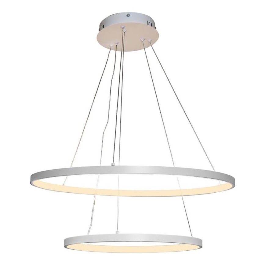 LED ljusreglerad ljuskrona på textilsladd LED/75W/230V 3000-6500K diameter 60 cm + fjärrkontroll