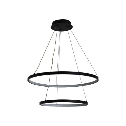 LED ljusreglerad ljuskrona på textilsladd LED/75W/230V 3000-6500K diameter 60 cm + fjärrkontroll