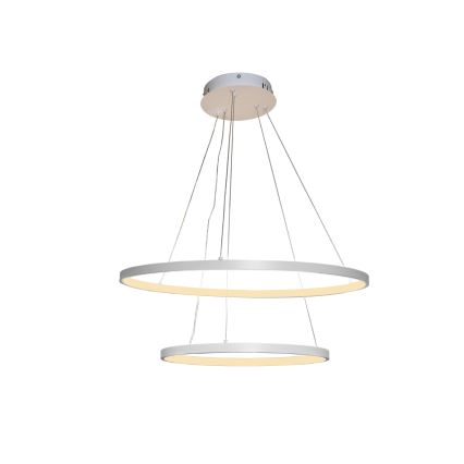LED ljusreglerad ljuskrona på textilsladd LED/75W/230V 3000-6500K diameter 60 cm + fjärrkontroll