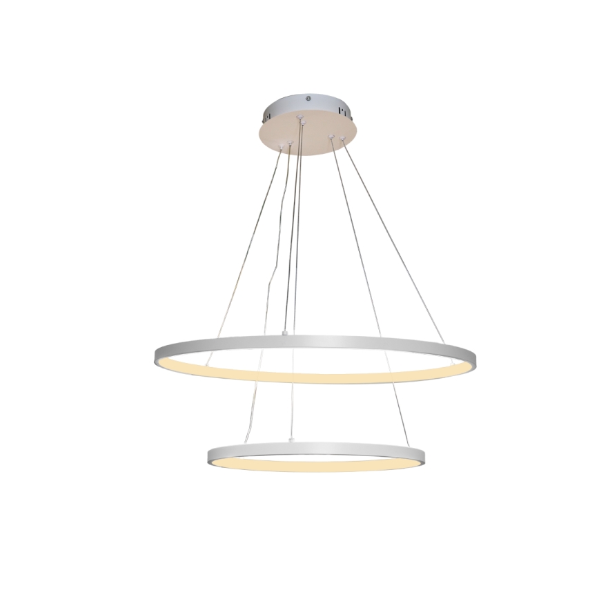 LED ljusreglerad ljuskrona på textilsladd LED/75W/230V 3000-6500K diameter 60 cm + fjärrkontroll