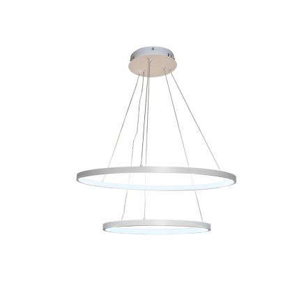 LED ljusreglerad ljuskrona på textilsladd LED/75W/230V 3000-6500K diameter 60 cm + fjärrkontroll