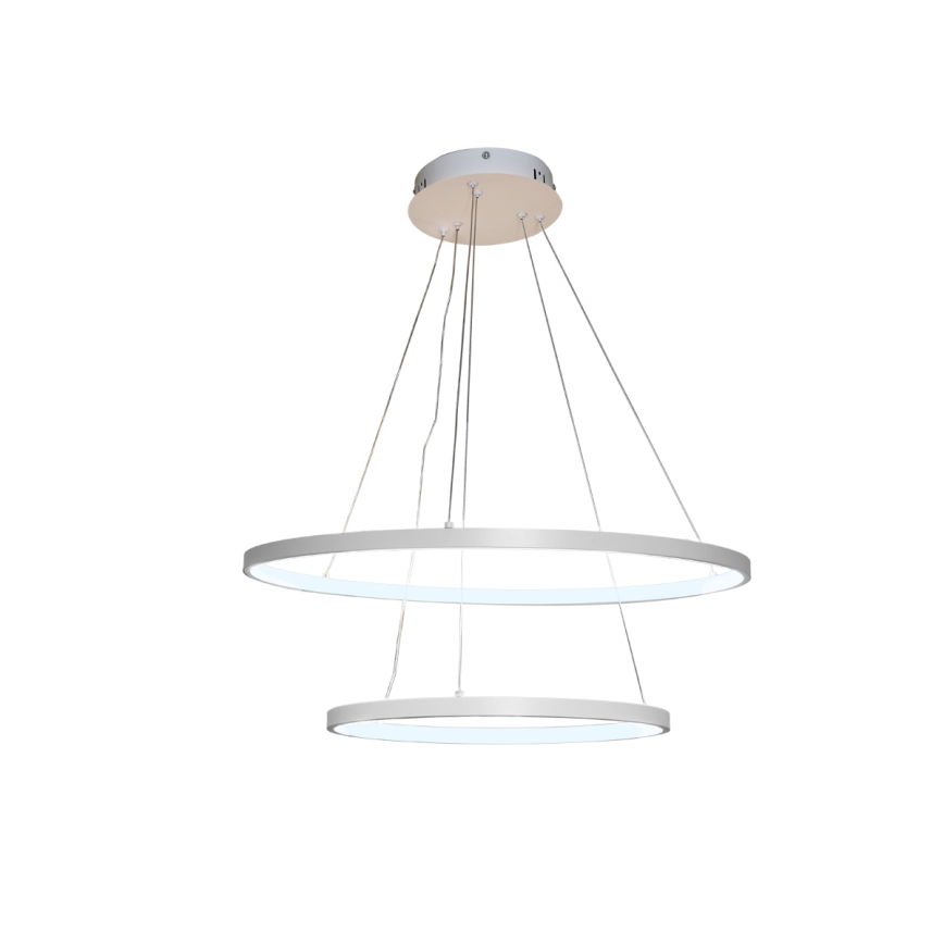 LED ljusreglerad ljuskrona på textilsladd LED/75W/230V 3000-6500K diameter 60 cm + fjärrkontroll