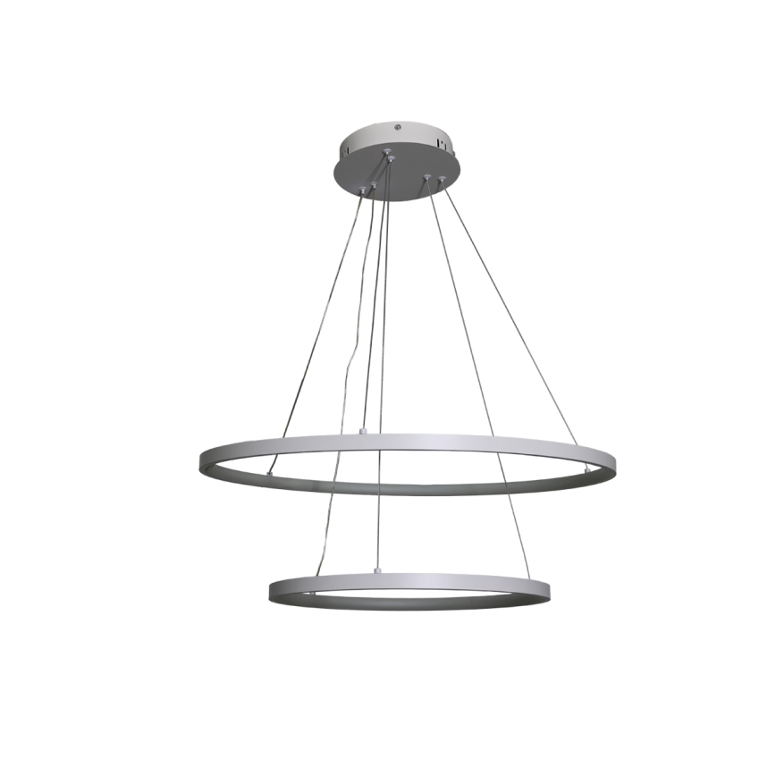 LED ljusreglerad ljuskrona på textilsladd LED/75W/230V 3000-6500K diameter 60 cm + fjärrkontroll