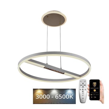 LED ljusreglerad ljuskrona på textilsladd LED/75W/230V 3000-6500K + fjärrkontroll