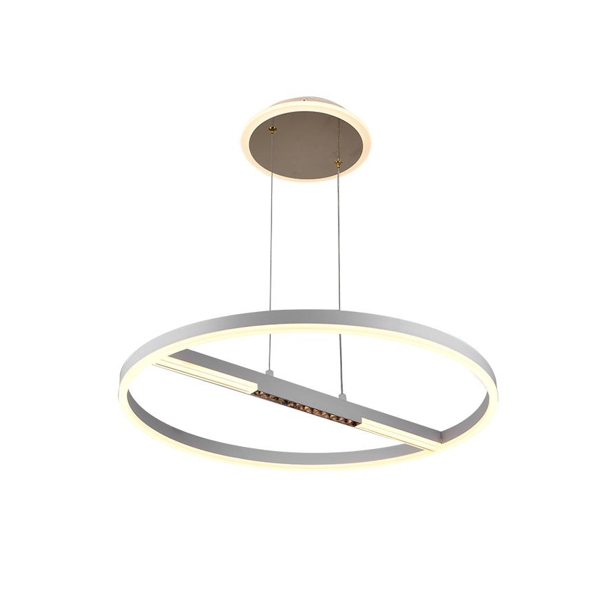 LED ljusreglerad ljuskrona på textilsladd LED/75W/230V 3000-6500K + fjärrkontroll