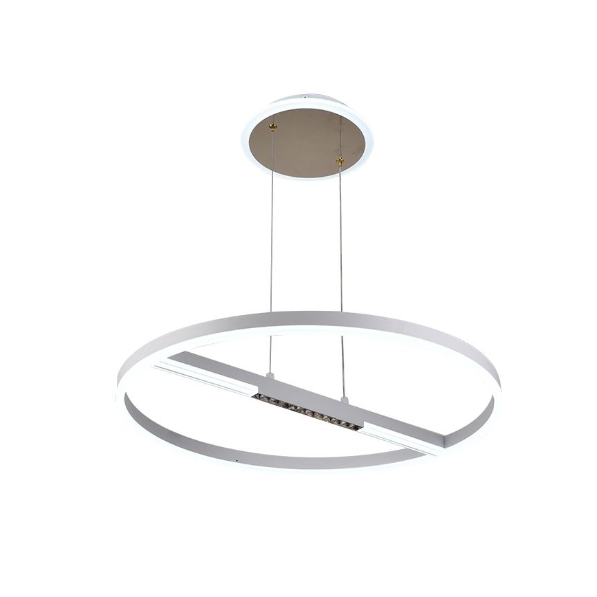 LED ljusreglerad ljuskrona på textilsladd LED/75W/230V 3000-6500K + fjärrkontroll